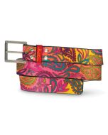 Hand Drawn Paisley Belt - Front