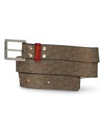 Mexican Flowers Belt Black - Front