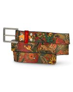 The Magic of Africa Leather Belt - Front