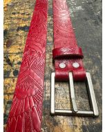 Blood Thirsty Embossed War Penguin Belt