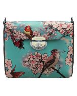 Cherry Blossom Tall Handbag w/ Red Lining