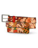 Chinese Zodiac Leather Belt - Front