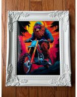 Bruce the Neon Rider Print