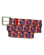 Long White Line Belt