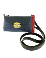 Navy Dazzle Diamond Small Handbag