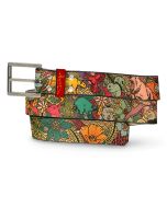 The Magic of North America Leather Belt - Front