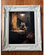 Table For One Raccoon Print