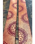 The Shogun Lotus Embossed Leather Belt 