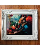 Dexter in the Candlelight Squirrel Print