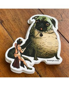 Pugga the Hut Sticker