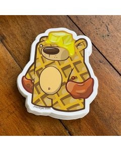 Waffle Bear Sticker