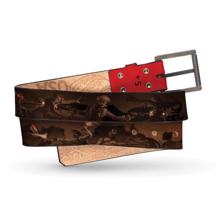 Zombies in the Wild West Leather Belt